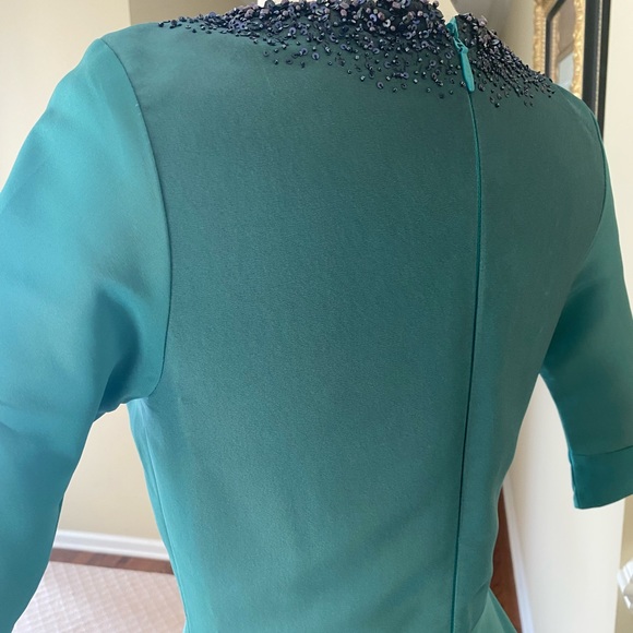 Pamella Roland Couture Blue Embellished Crystal Evening Gown 0-2 - Picture 11 of 13